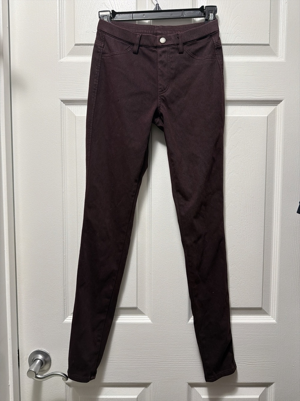 Uniqlo Skinny Leggings - Dark Burgundy